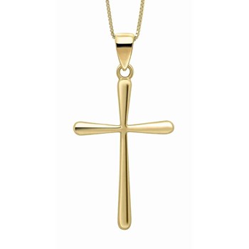 Gold cross necklace 375