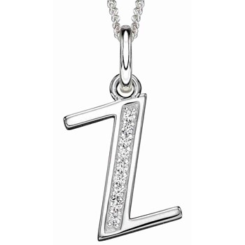 925 zilveren zirkonium letter Z ketting