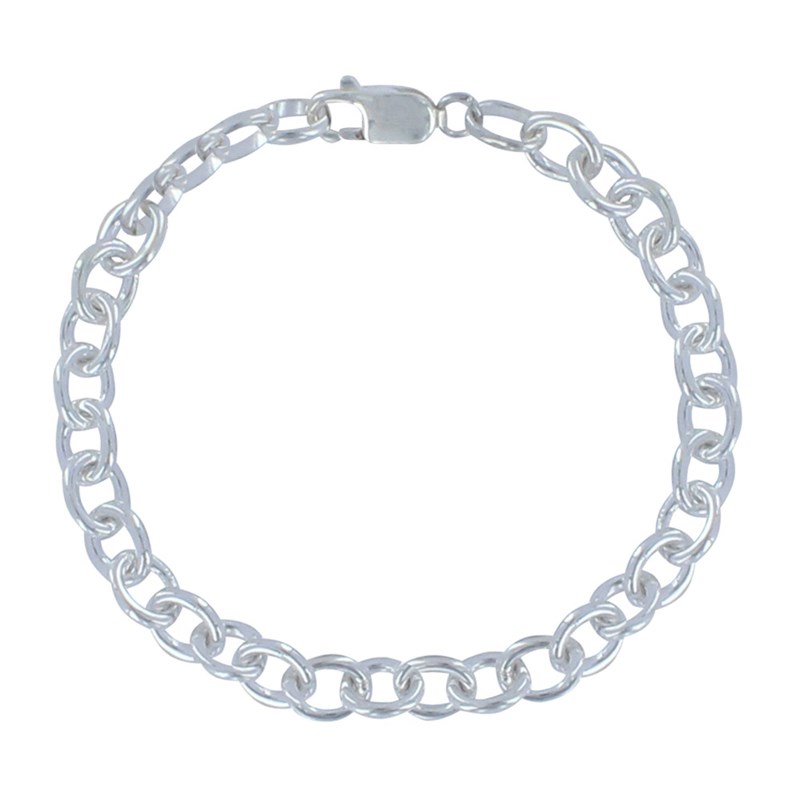 Bracelet Argent 925 Gourmette Moyen Maillons