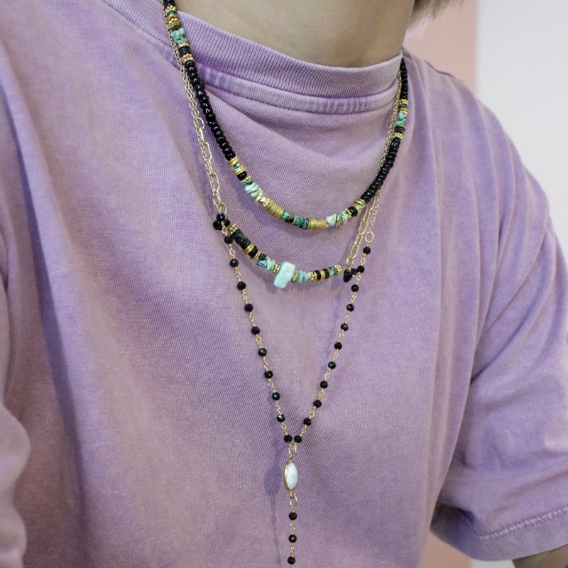 Collier tige heishi - BILLIE - vue 2
