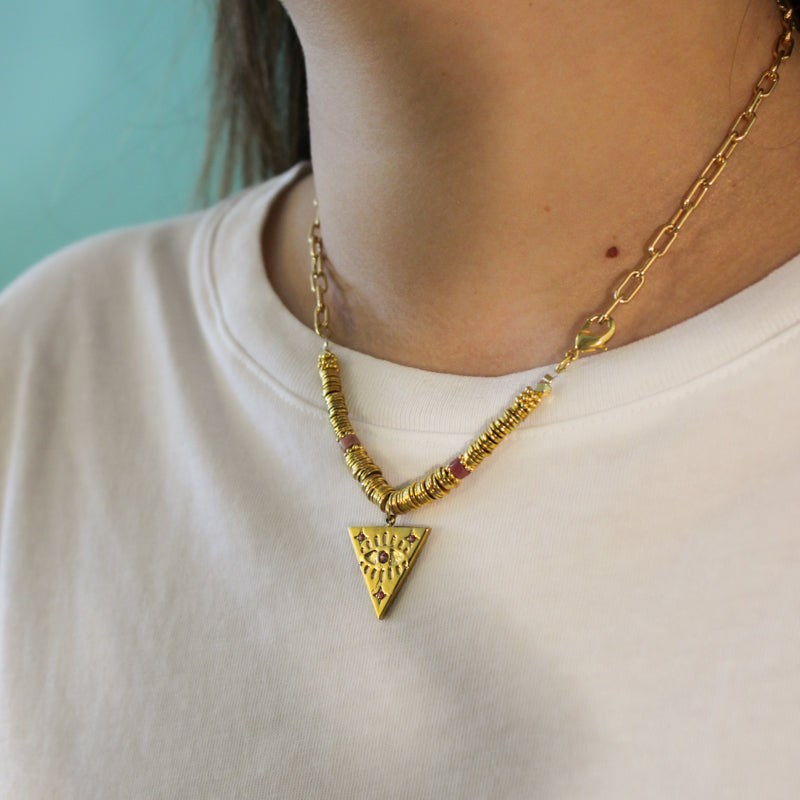 Collier triangle - ALBA - vue 2