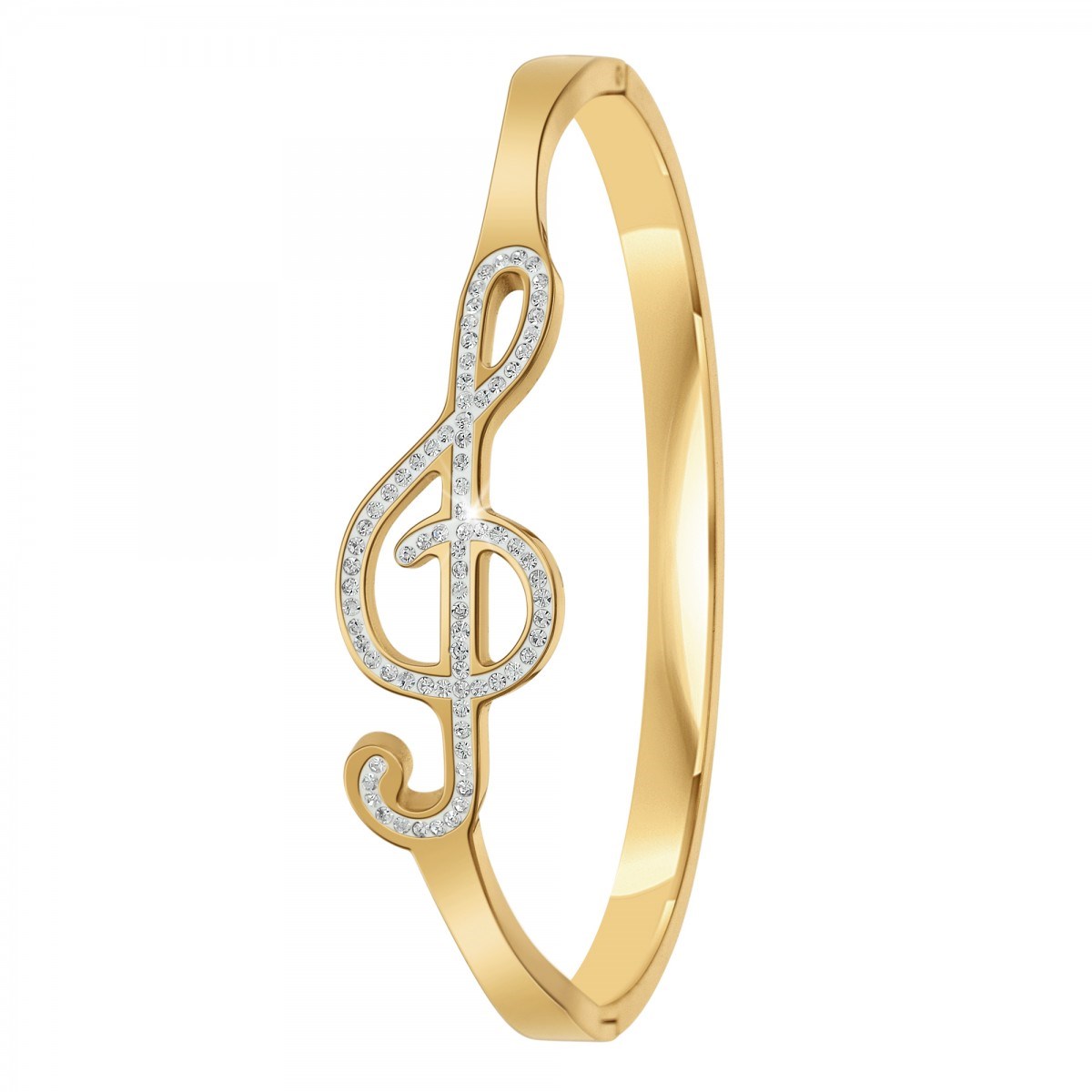Bracelet clé de sol par SC Bohème orné de Cristaux scintillants