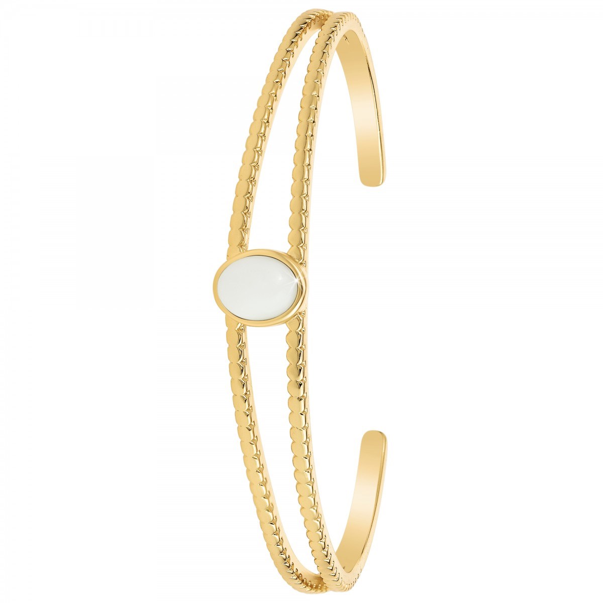 Bracelet SC Bohème orné de marbre blanc
