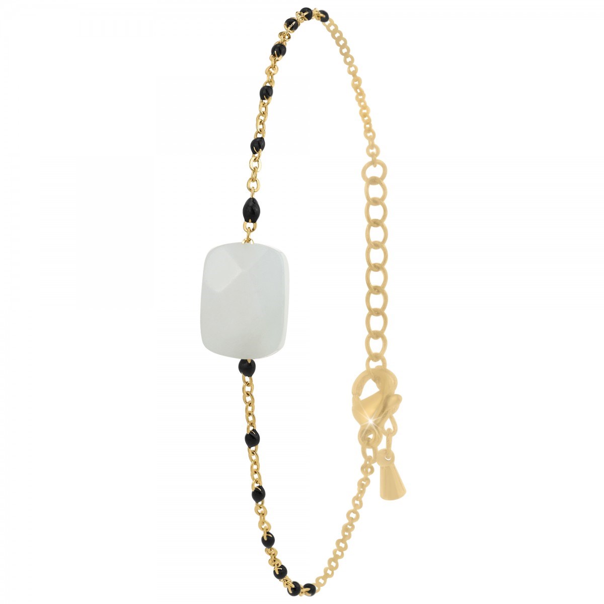 Bracelet SC Bohème orné d'un quartz blanc