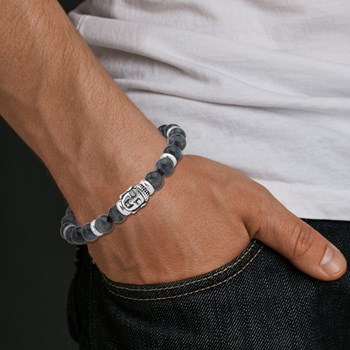 Bracelet homme SC Crystal orné d'une labradorite