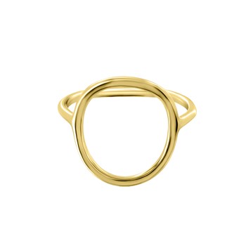 Bague Ovale S plaqué or