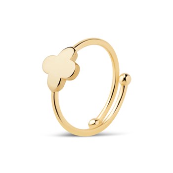 Bague Trèfle bis plaqué or
