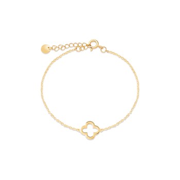 Bracelet Trèfle plaqué or