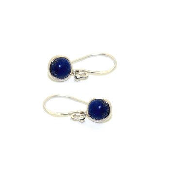 Boucles d'oreilles argent & lapis lazuli