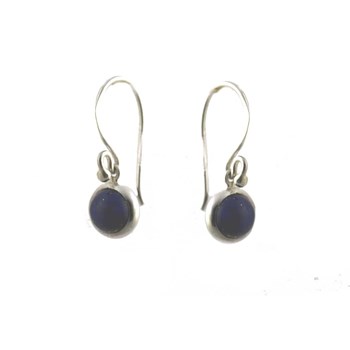 Boucles d'oreilles argent & lapis lazuli