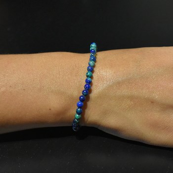 Bracelet en Azurite Malachite Harmonie et Équilibre Énergétique