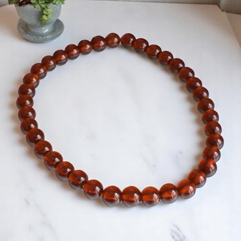 Bracelet en Grenat Brun Hessonite Force Intérieure et Stabilité Émotionnelle