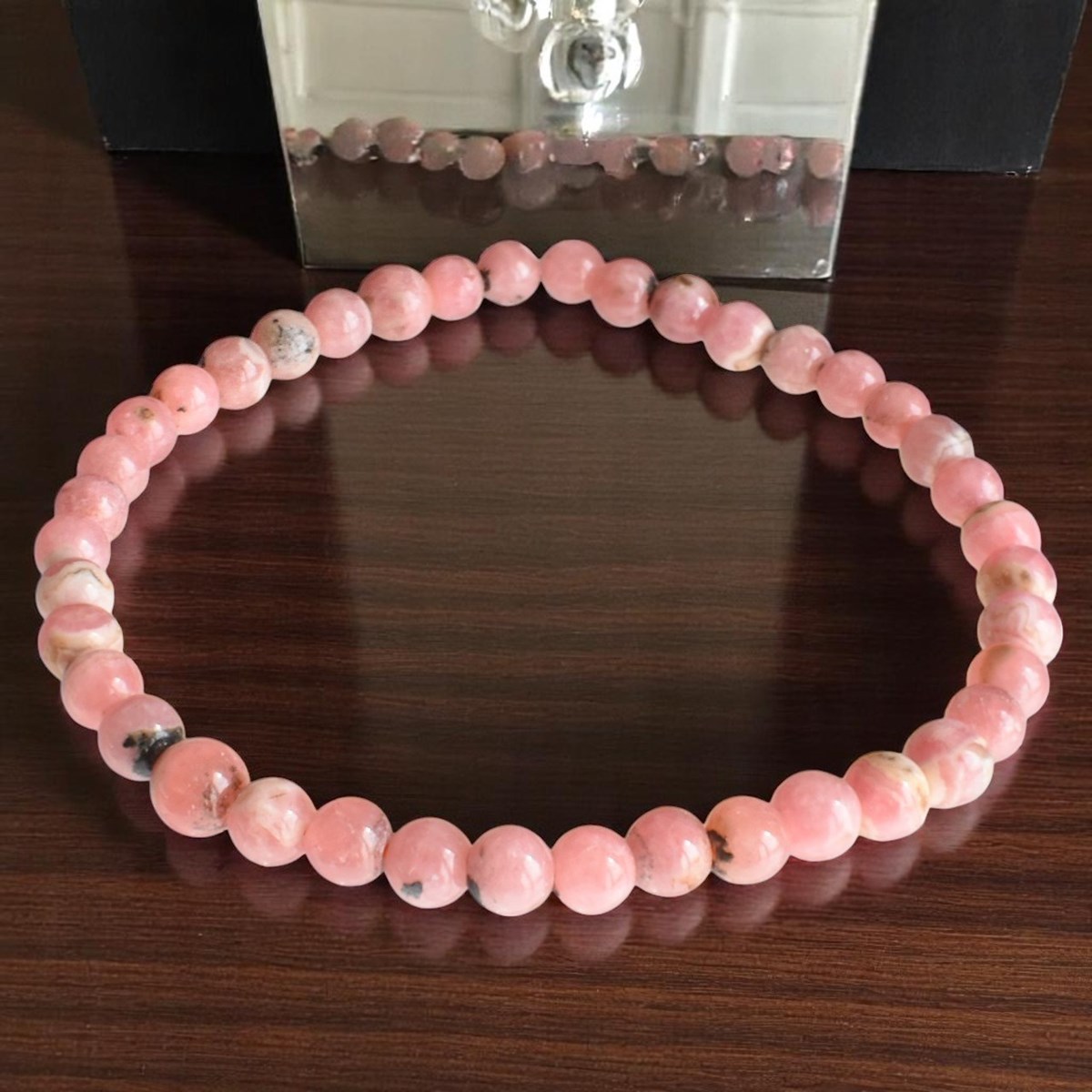 Bracelet en Rhodochrosite Amour de Soi et Équilibre Émotionnel - vue 4