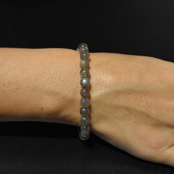 Bracelet en Pierre de Lune Noire Intuition et Protection