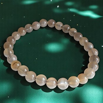Bracelet en Pierre de Lune Noire Intuition et Protection