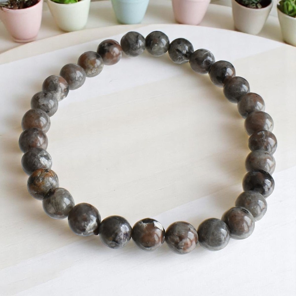 Bracelet en Yooperlite Énergie et Transformation - vue 4