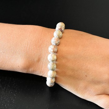 Bracelet en Agate Fossile Harmonie et Équilibre