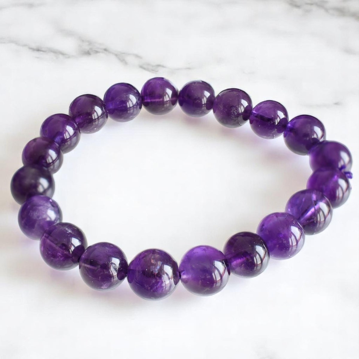 Bracelet en Améthyste Calme et Intuition - vue 4