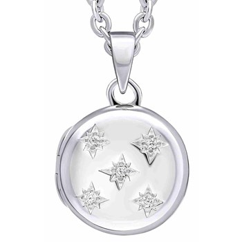 925 silver zirconium pendant necklace