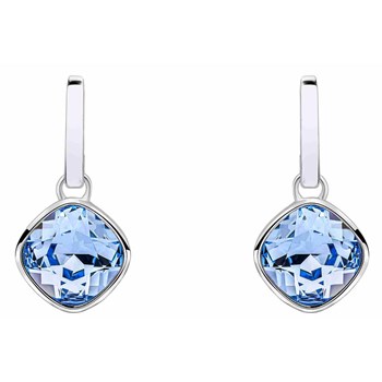 Sky blue crystal earring in 925 sterling silver