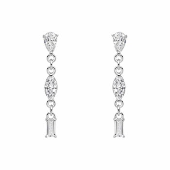 925 silver zirconium earring