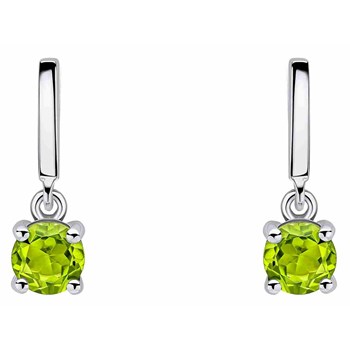 925 silver peridot earring