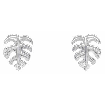 Leaf earring in 925 sterling silver