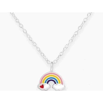 Collier arc en ciel en argent 925