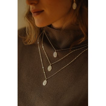 collier colombe plaqué argent - THÉMIS