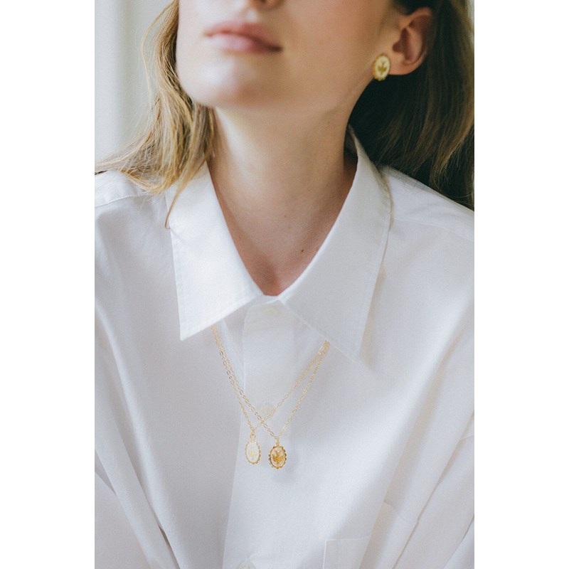 collier colombe plaqué argent - THÉMIS - vue 5