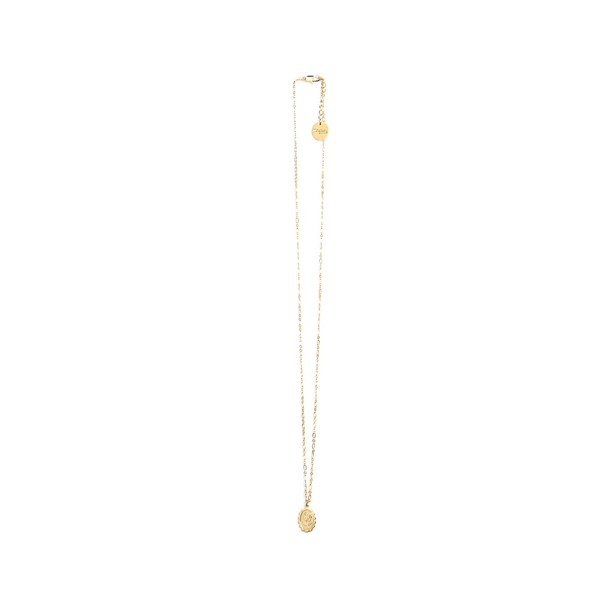collier fleur doré à l'or fin - THÉMIS - vue 5