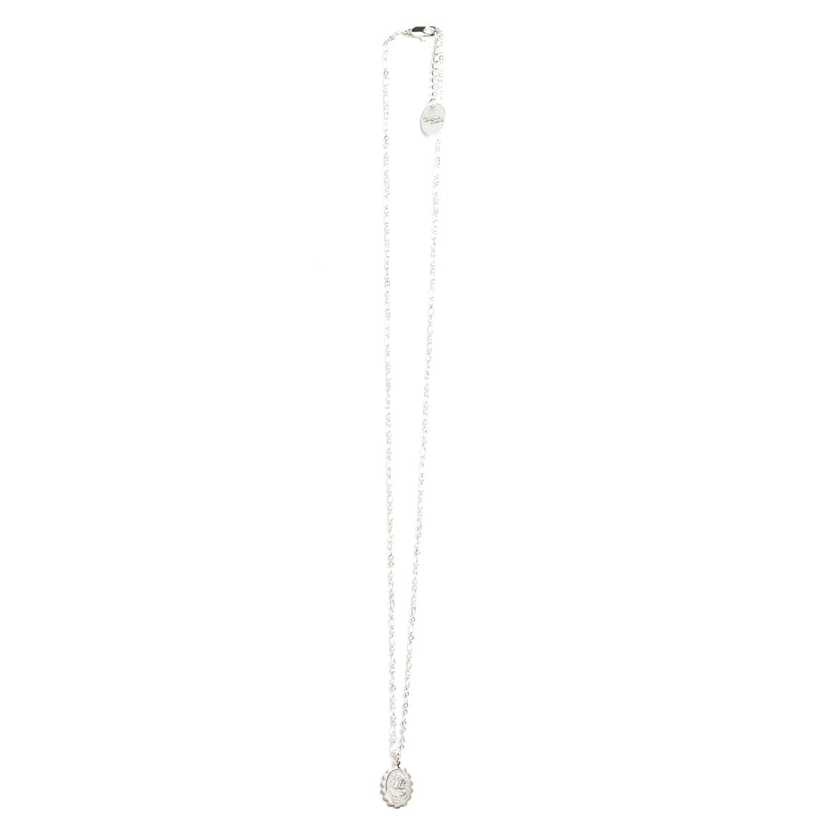 collier fleur plaqué argent - THÉMIS - vue 4