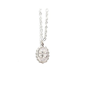 collier trèfle plaqué argent - THÉMIS