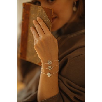 bracelet colombe plaqué argent - THÉMIS