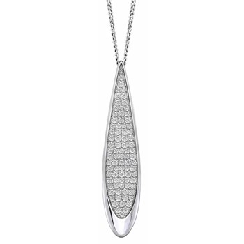 925 silver zirconium necklace