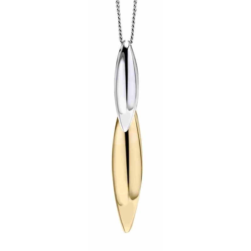 Collier plaqué or en argent 925