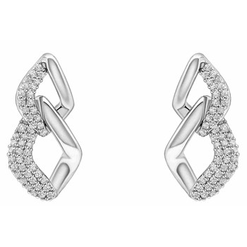 925 silver zirconium earring