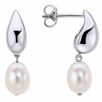 925 sterling silver pearl earring
