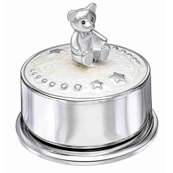925 silver-plated musical birth box