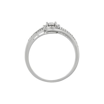 Bague ' Léa' Or blanc et Diamant