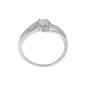 Bague ' Léa' Or blanc et Diamant