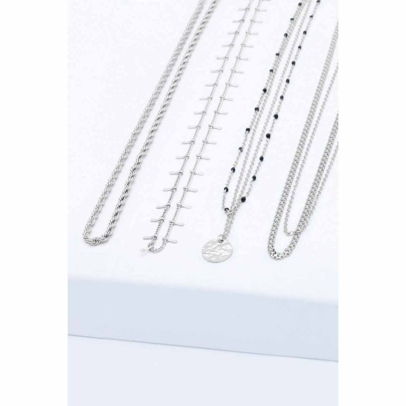 Bougie Bijou MIEL Collier argenté - vue 3