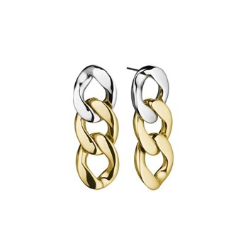 Earrings Rosefield 'Duotone Chain Earrings Gold' Gold-plated steel - JEDCG-J713
