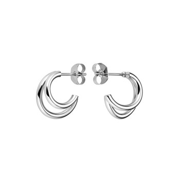 Rosefield 'Double Hoops Silver' Earrings - JEDHS-J576