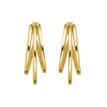 Boucles d'Oreilles Rosefield 'Triple Hoops Gold' - JETHG-J573