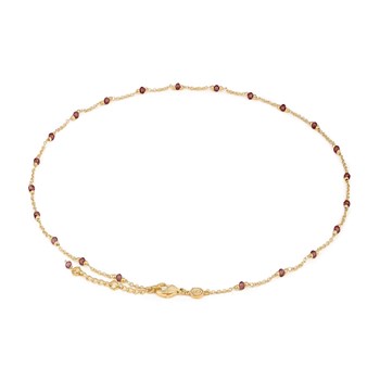 Collier Elyssa en pierres Grenat
