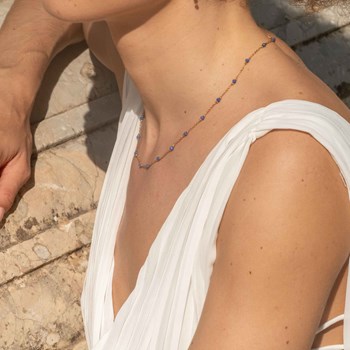 Collier Elyssa en pierres Lapis-lazuli