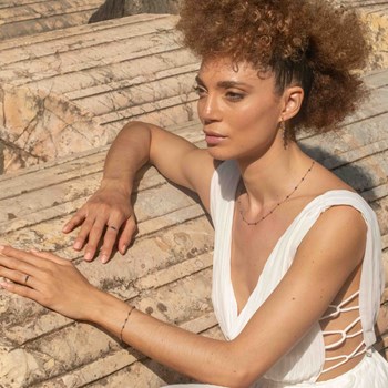 Elyssa ketting, armband en oorbellen in Lapis lazuli stenen