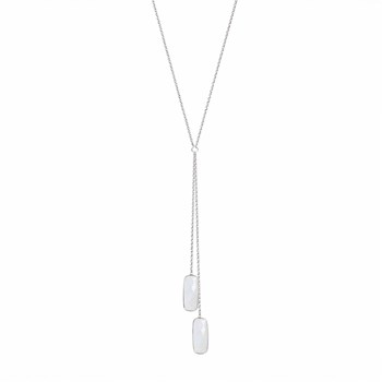 Collier Argent 925 avec Pierres de Lune Facettées - Aden