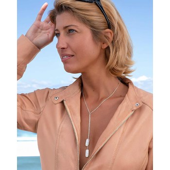 Collier Argent 925 avec Pierres de Lune Facettées - Aden